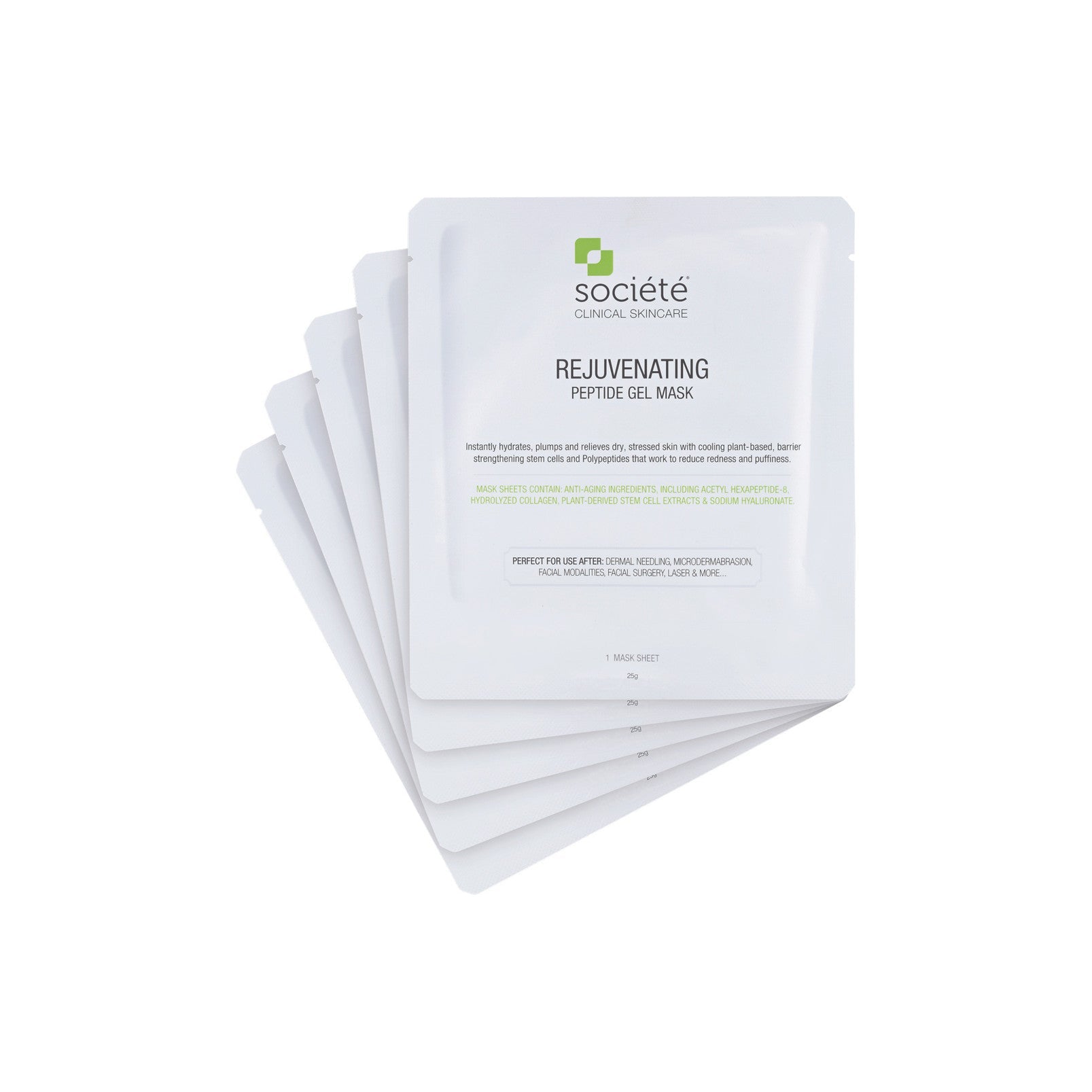 Societe Rejuvenating Peptide Gel Mask (set of 5)